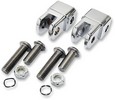 La Choppers Adapters For Male Mount Footpegs Chrome Universal Adapters