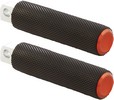 Arlen Ness Footpeg Knurled Orange Footpeg Knurled Orange