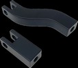 Drag Specialties Passenger Peg Mount - Black - Fx Mount Pass.Pegs Blk