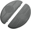 Drag Specialties Half-Moon Floorboards W/O Vibration Inserts Black Foo