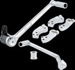 Arlen Ness 4 Inch Extended Foot Control Kit - Chrome 4 Inch Extended F