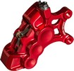 Arlen Ness Caliper 6P 11.8"Lh Red Caliper - 6 Pistons - 11.8 - R