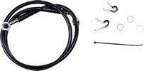 Drag Specialties Front Brake Line Black Vinyl Coated Stainless Steel L