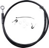 Drag Specialties Front Brake Line Black Vinyl Coated Stainless Steel E