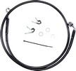 Drag Specialties Front Brake Line Black Vinyl Coated Stainless Steel E