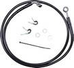 Drag Specialties Front Brake Line Black Vinyl Coated Stainless Steel E