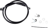 Drag Specialties Front Brake Line Black Vinyl Coated Stainless Steel L