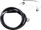 Drag Specialties Front Brake Line Black Vinyl Coated Stainless Steel E