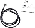 Drag Specialties Front Brake Line Black Vinyl Coated Stainless Steel E