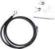 Drag Specialties Front Brake Line Black Vinyl Coated Stainless Steel E