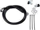 Drag Specialties Front Brake Line Black Vinyl Coated Stainless Steel E