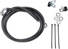 Drag Specialties Front Brake Line Black Vinyl Coated Stainless Steel E