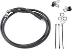 Drag Specialties Front Brake Line Black Vinyl Coated Stainless Steel L