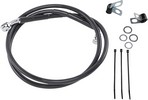 Drag Specialties Front Brake Line Black Vinyl Coated Stainless Steel E