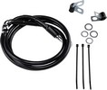 Drag Specialties Front Brake Line Black Vinyl Coated Stainless Steel E