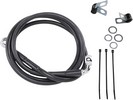 Drag Specialties Front Brake Line Black Vinyl Coated Stainless Steel E