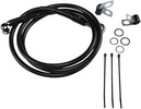 Drag Specialties Front Brake Line Black Vinyl Coated Stainless Steel E