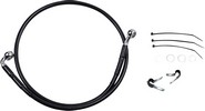 Drag Specialties Front Brake Line Black Vinyl Coated Stainless Steel L