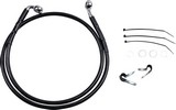 Drag Specialties Front Brake Line Black Vinyl Coated Stainless Steel E