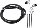 Drag Specialties Front Brake Line Black Vinyl Coated Stainless Steel E