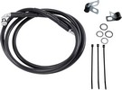 Drag Specialties Front Brake Line Black Vinyl Coated Stainless Steel E