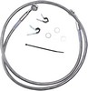 Drag Specialties Front Brake Line Stainless Steel Extended 4" Line Brk