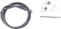 Drag Specialties Front Brake Line Stainless Steel Extended 10" Line Br