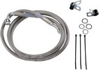 Drag Specialties Front Brake Line Stainless Steel Extended 4" Line Brk