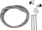 Drag Specialties Front Brake Line Stainless Steel Extended 6" Line Brk