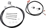 Drag Specialties Rear Brake Line Black Vinyl Coated Stainless Steel Br