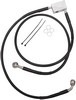 Drag Specialties Rear Brake Line Black Vinyl Coated Stainless Steel Ex