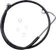 Drag Specialties Brake Line Stainess Steel Black Coated Front/Upper Ex