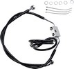 Drag Specialties Brake Line Stainess Steel Black Coated Front/Upper/Lo