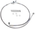 Drag Specialties Brake Line Stainess Steel Clear Coated Rear Oem Lengt