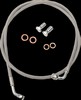La Choppers Brake Line Stainless Braided For 12"-14" Ape Hangers Brkel