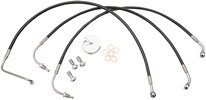 La Choppers Brake Line Black Vinyl Coated Stainless Braided For Mini A