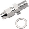 Drag Specialties Universal Brake Line Fitting Chrome 3/8"-24 Male Npt