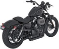 Vance & Hines Exhaust Shortshots Staggered Black Exh Ss Stag Blk 04-13
