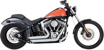 Vance&Hines Exhaust System Short Shots Staggered Chrome Exh Chr Ss Sta