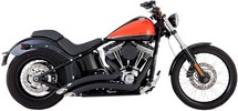 Vance&Hines Exhaust System Big Radius 2-Into-2 Black Exhaust 2-2 Br Bl