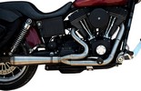 Trask Exhaust System Assault 2-Into-1 Stainless Steel Tapered Exhaust