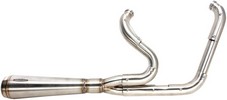 Trask Exhaust System Assault 2-Into-1 Stainless Steel Tapered Exhaust