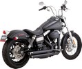 Vance&Hines Exhaust Big Shots Staggered Matte Blk 06-09 Dyna Exhaust B