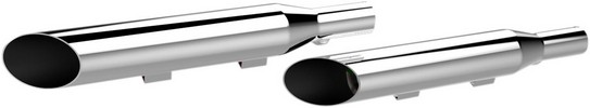 Khrome Werks Mufflers 3" Slip On Slash Cut Chrome Muffler Balon 4-13 X