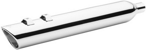 Cobra Twin Mufflers Touring 4" Chrome Muffler 4 Twins Chr Flh