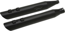 Drag Specialties Mufflers Slip-On 3.5" Slashdown Black Muffler 3.5' Bl