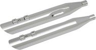Drag Specialties Mufflers Slip-On 4" Slashdown Chrome Muffler 4' Chr 9