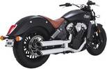 Vance&Hines Muffler Twin Slash Staggered Slip-Ons Chrome Mufflers 3"Ts