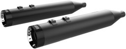 Khrome Werks Mufflers 4.5" Hp-Plus Slip-On W/Black End Turbine Caps B