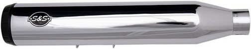 S&S Grand National Ec Slip-On Mufflers Chrome/Black So Ec Flde/Flhc Gn